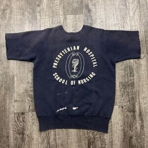 Vintage Presbyterian Hospital School Nursing Cut Sweatshirt Springfoot 50s 60s